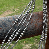 Graduated Beaded Sterling Western Necklaces