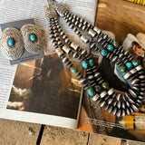 Large Concho Earrings – 2.5" by Leander Tahe