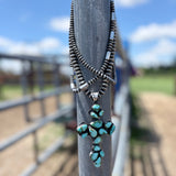 Chimney Butte Sonoran Turquoise Cross Necklace