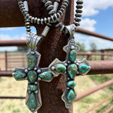 Chimney Butte Sonoran Turquoise Cross Necklace