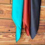 Silk Rusty Red Wild Rag