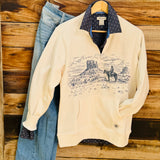 Ariat Horseshoe Blue Kirby Shirt