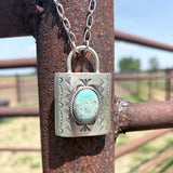 Turquoise Locket Necklaces By Charles Johnson