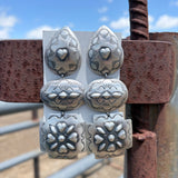 Long Concho Earrings by Rita Lee