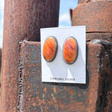 Spiny Oyster & Turquoise Statement Stud Earrings – J. Frank