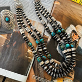 3-Strand Navajo Pearl Turquoise Necklace – by Rose Martin