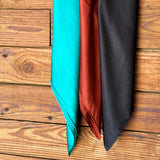 Silk Turquoise Wild Rag