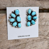 Turquoise Cluster Earrings By Shelia Becenti